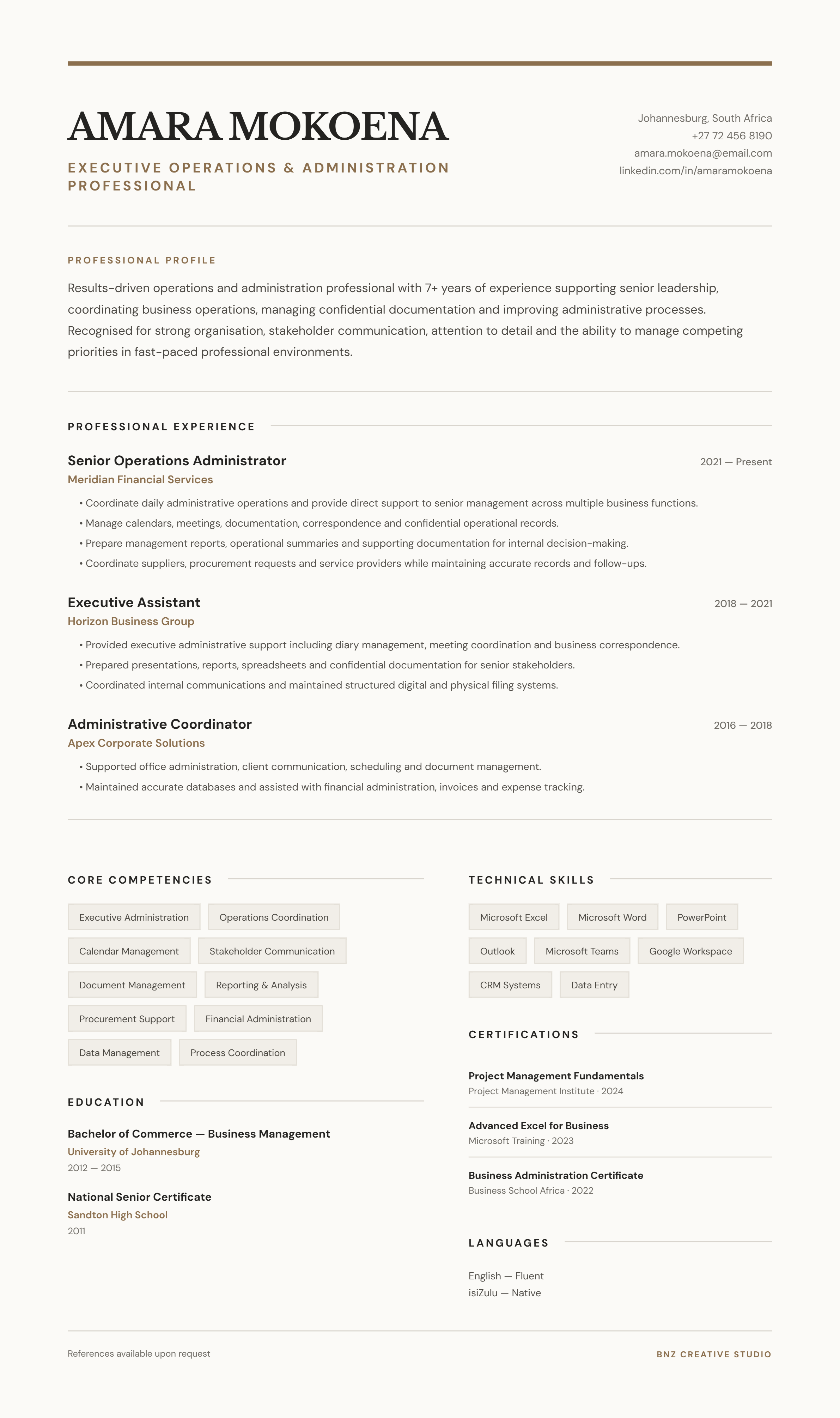 CV design showcase