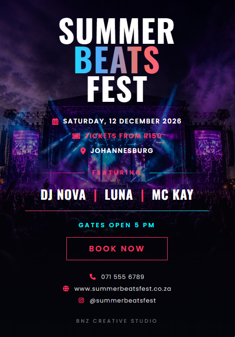 Event poster design showcase